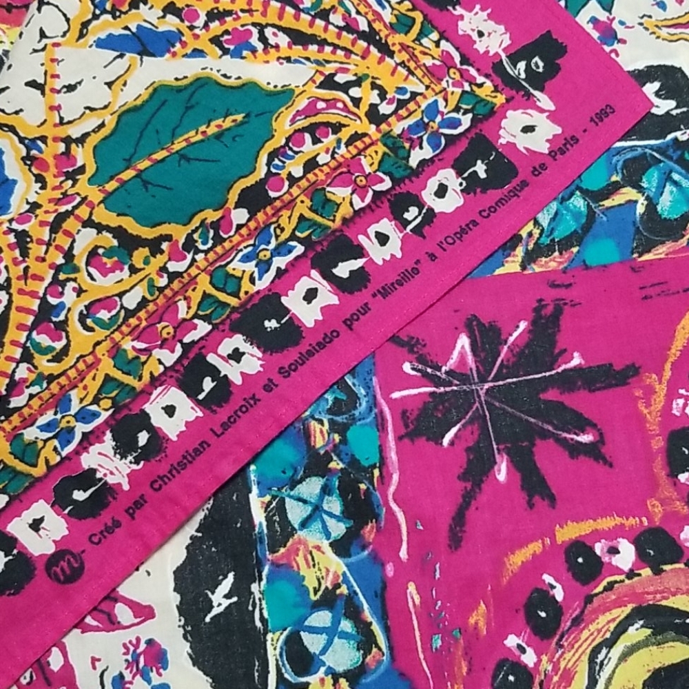 1993 Cree par Christian Lacroix scarf - Picture 2 of 14